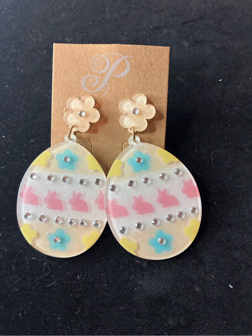 Plunder Easter Women’s Spring Floral Drop Earrings NWT - Picture 5 of 11